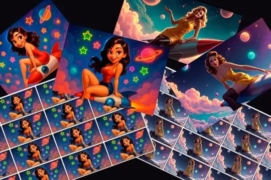 Character Development For A Mobile Game sexy femail cartoon girl