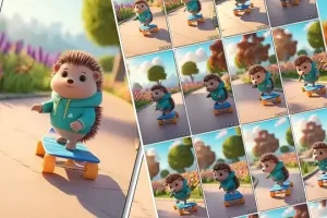 Read more about the article Funny Hedgehog Riding a Skateboard Short Cartoon