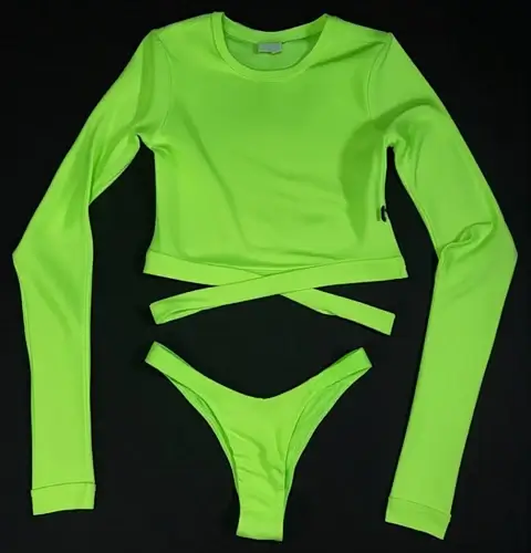 Dance & Fitness Clothing Green Pole Dance Costume