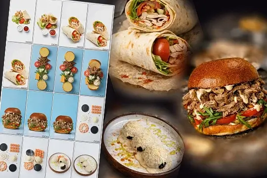 Presentation Of Fast Food Restaurant Dishes cover
