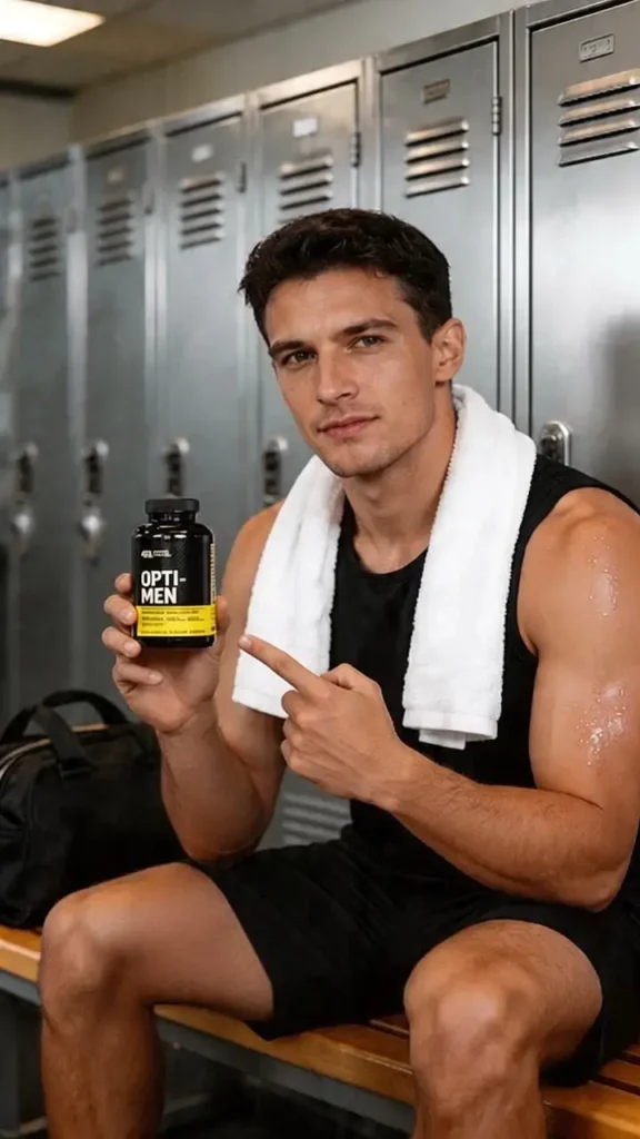 Presentation Optimum Nutrition Opti Men poster Presentation Optimum Nutrition Opti-Men poster